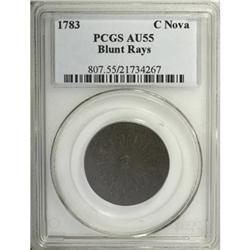 1783 Nova Constellatio Blunt Rays AU55 PCGS