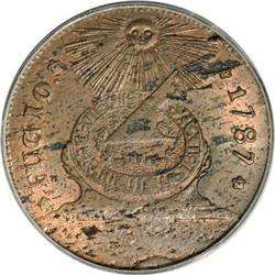 1787 1C Fugio Cent, UNITED STATES, Cinquefoils