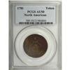 Image 1 : 1781 TOKEN North American Token AU50 PCGS