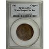 Image 1 : 1783 1C Washington & Independence Cent, Draped