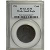 Image 1 : 1791 1C Washington Small Eagle Cent AU58 PCGS