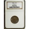 Image 1 : 1853 1/2 C MS66 Brown NGC