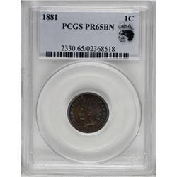 1881 1C PR65 Brown PCGS