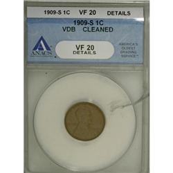 1909-S VDB 1C VF20 Details ANACS