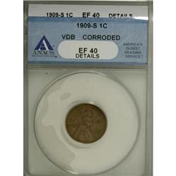 1909-S VDB 1C XF40 Details ANACS