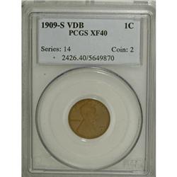 1909-S VDB 1C XF40 PCGS