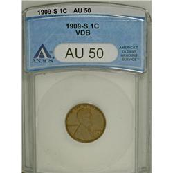 1909-S VDB 1C AU50 ANACS