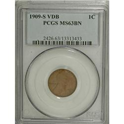 1909-S VDB 1C MS63 Brown PCGS