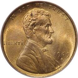 1909-S VDB 1C MS65 Red PCGS