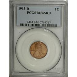 1913-D 1C MS65 Red and Brown PCGS