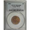 Image 1 : 1864 2C Large Motto MS64 Red PCGS