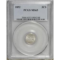 1852 3CS MS65 PCGS