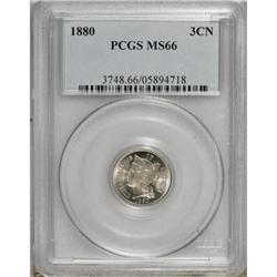 1880 3CN MS66 PCGS