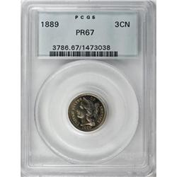 1889 3CN PR67 PCGS