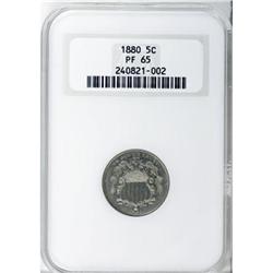 1880 5C PR65 NGC