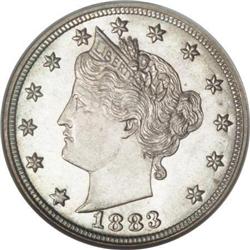 1883 5C No Cents MS67 NGC