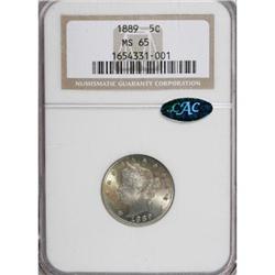 1889 5C MS65 NGC