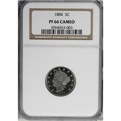 1884 5C PR66 Cameo NGC