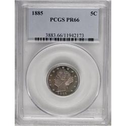 1885 5C PR66 PCGS