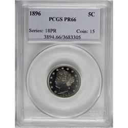 1896 5C PR66 PCGS