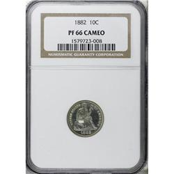 1882 10C PR66 Cameo NGC