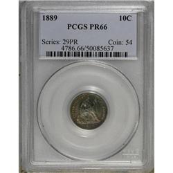 1889 10C PR66 PCGS