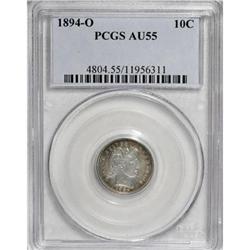 1894-O 10C AU55 PCGS