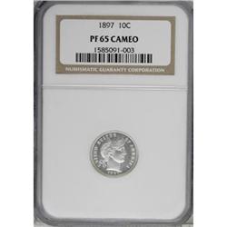 1897 10C PR65 Cameo NGC
