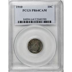 1910 10C PR64 Cameo PCGS