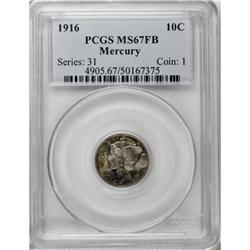 1916 10C MS67 Full Bands PCGS