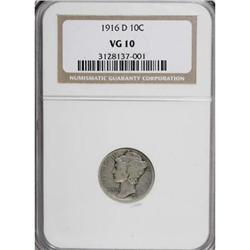 1916-D 10C VG10 NGC