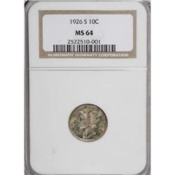 1926-S 10C MS64 NGC