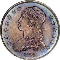 1831 25C Small Letters MS65 PCGS