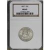 Image 3 : 1857 25C MS65 NGC