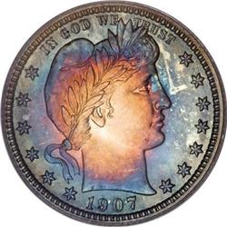 1907 25C PR67 PCGS
