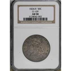 1824/4 50C AU58 NGC