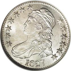 1827 50C Square Base 2 MS64 NGC