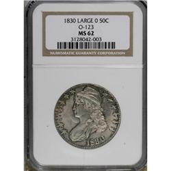 1830 50C Large 0 MS62 NGC