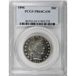 1896 50C PR64 Cameo PCGS