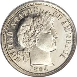 1894 10C PR67 Cameo NGC