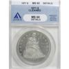 Image 1 : 1871 $1 MS60 Details ANACS