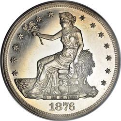 1876 T$1 PR62 Cameo PCGS