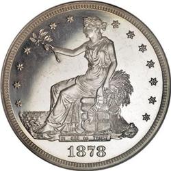 1878 T$1 PR65 Cameo NGC