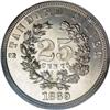Image 2 : 1869 25C Standard Silver Quarter Dollar,