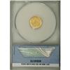 Image 2 : 1854 G$1 Type Two--Bent--ANACS. MS60 Details