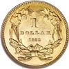 Image 2 : 1862 G$1 MS65 NGC. CAC