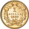 Image 2 : 1887 G$1 MS66 NGC