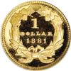 Image 2 : 1881 G$1 PR67 Deep Cameo NGC