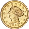 Image 1 : 1847-D $2 1/2 AU53 NGC