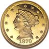 Image 1 : 1870 $2 1/2 PR66 Deep Cameo NGC